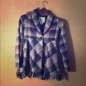 Billabong girls fringed blazer